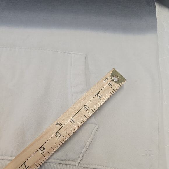 Hollister Men's Ombre Applique Logo Pullover Hoodie Sweatshirt Size Small Blue - Picture 9 of 10